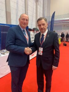 Przewodniczący KZ Ireneusz Smółka i Przewodniczący NSZZ "Solidarność" Piotr Duda